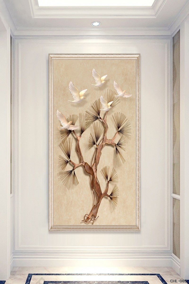 Cây thông và chim 3DCHL-082